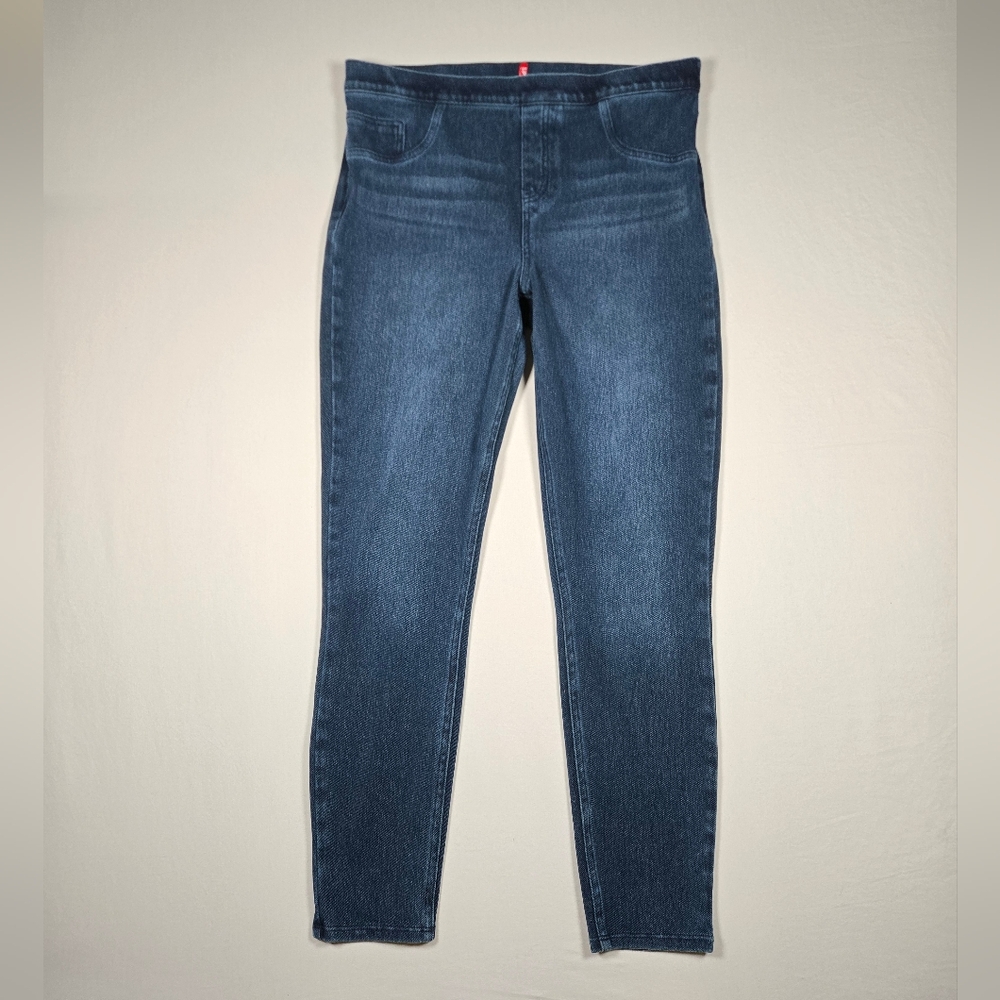 SPANX Jean-ish Ankle Leggings Dark Wash Blue Jeggings Womens XL